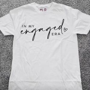 Engaged White Graphic T-Shirt